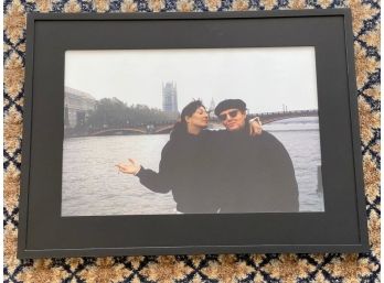 Angelica Huston & Jack Nicholson Framed Photo Print