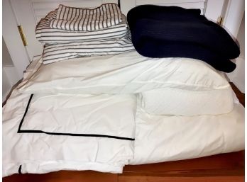 Misc. Bedding Lot Including Ralph Lauren, Calvin Klein