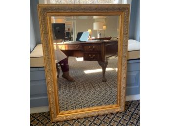 Gilt Framed Beveled Glass Mirror