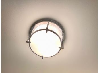 Pair Of Restoration Hardware, Heath, Flush Mount Lights