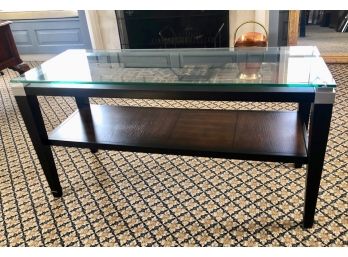 Glass Top Console Table