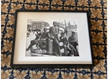 Five Young Temptations Pose On A Car Photo Print