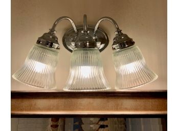 Chrome Three Light Bathroom Fixture