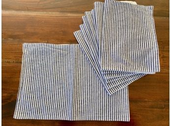 Pottery Barn Ticking Stripe Placemats (8)