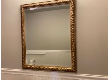 Beveled Glass Gilt Framed Mirror