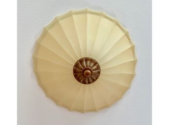 Scalloped Shade Flush Ceiling Mounted Fixtures (4)