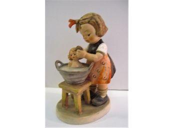 Vintage Hummel Figurine # 319 Doll Bath Trademark 4