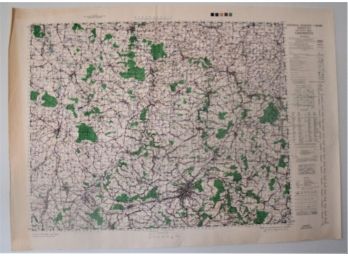 Group Of 3 Original WWII U.S War Department Maps Of German Cities