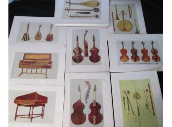 A,J Hipkins Lot Of 33 Chromolithographs 'musical Instruments ,historic,rare,and Unique'