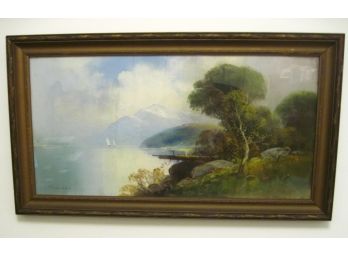 William Henry Chandler 1854-1928 Antique Hudson River School Pastel Painting