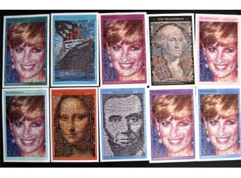 Group Of 10 'Faces Of The Millennium' Mosaic Stamp Sheets  MNH