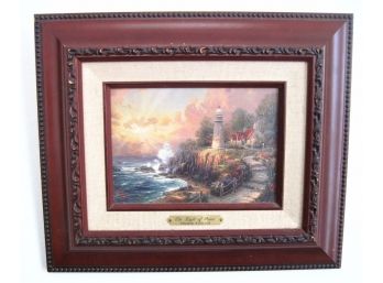 Thomas Kinkade :the Light Of Peace' Accent Print With Coa