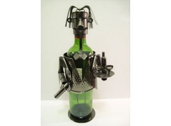 Tin Man Bartender Wine Bottle Holder