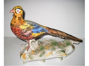 Bassano Hand Painted Italian Porcelain Pheasant Bird