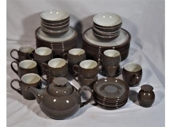 55 Pieces Denby Greystone China