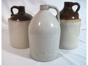 Nice Group Of Antique Stoneware Jugs