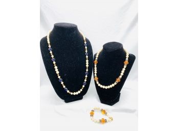 Vintage Faux Pearl Trio