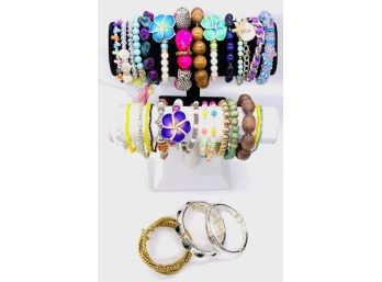 Collection Of Bracelets - 34 Pieces