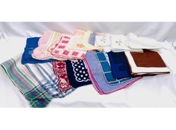 Vintage Handkerchief Collection - 17 Pieces