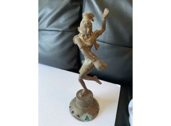 Antique Bronze Brass Dancing Hindu Indian Goddess Statue