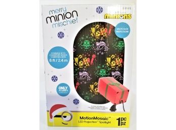 Merry Minion Mischief Motion Mosaic LED Projection Spotlight