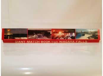 Vintage Giant Match Book From Niagara Falls