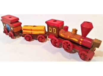 Miniature Wooden Toy Train