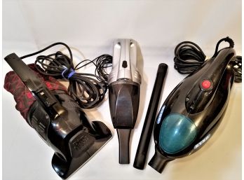 Lot Of 3 Hand Vacuums