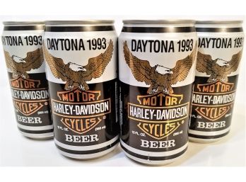 1993 Daytona Harley Davidson Motorcycles Collectible Beer Cans (Unopened)