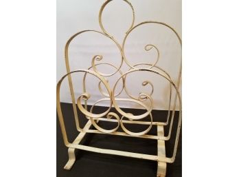 Vintage Metal Magazine Rack