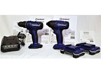 Kobalt 2-Tool 18-Volt Power Tool Combo Kit (2-Batteries And Charger Included)