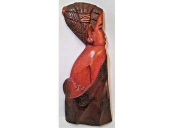 Indigenous Hand Carved Wooden Mother & Child