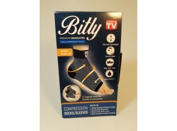 Bitly Premium Graduated Ankle Compression Socks