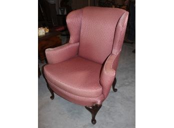 Queen Anne Style Mahogany Easy Chair