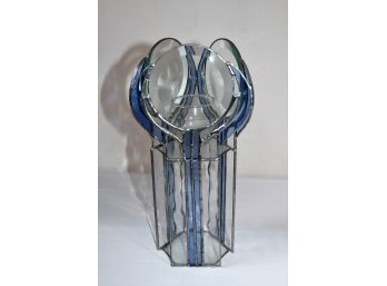 Artisan Crafted Stained Glass Candleholder