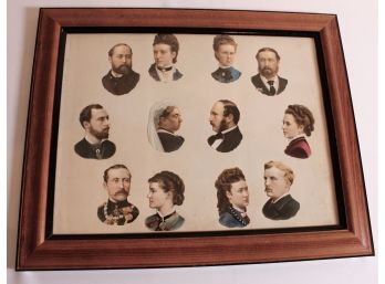 (19th C) Chromo-lithograph Composite Of Royals