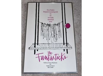 Circa 1978 Original Theater Poster For 'The Fantasticks'