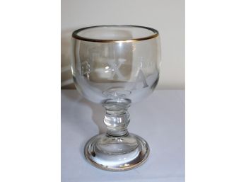 1959 Gamma Chi Alpha Pledge Formal Liter Glass