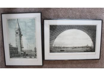 (2) Framed Prints After Antonio Canaletto (1697-1768)