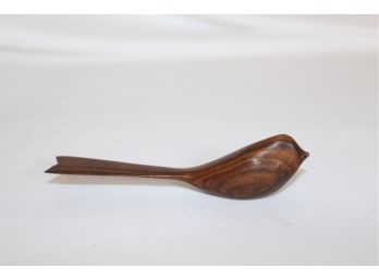 Artisan Carved Bird In Exotic Hardwood