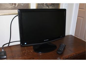 18' Sharp Flat Screen Television Set With Remote