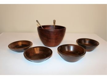 Danish Modern Walnut Serving Set