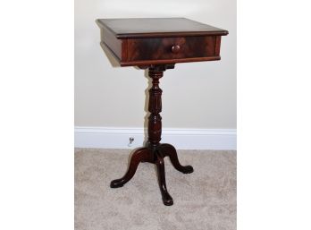 Chippendale Style Mahogany (1) Drawer Stand