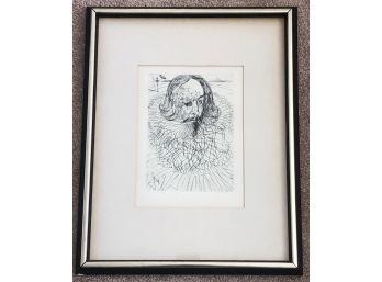 Salvador Dali ' Cervantes' Original Etching