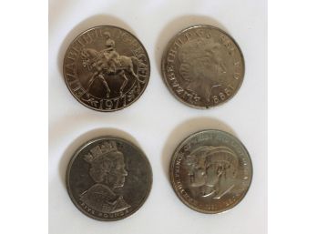 (4) Queen Elizabeth II Commemorative Coins