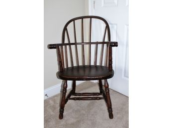 Oak Windsor Style Fireman's Armchair