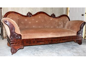 American Classical Shell-carved Mahogany Sofa