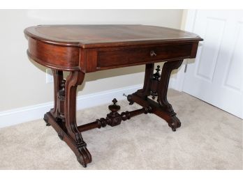 Impressive (19th C) Aesthetic Movement Oak Writing Desk