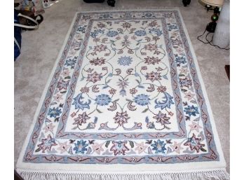 Kashan Oriental Scatter Rug  Kanpur Collection 'luxuriously Thick' 100 Wool Pile