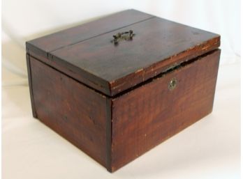 (19th C) Document Box With Cute Brass Handle